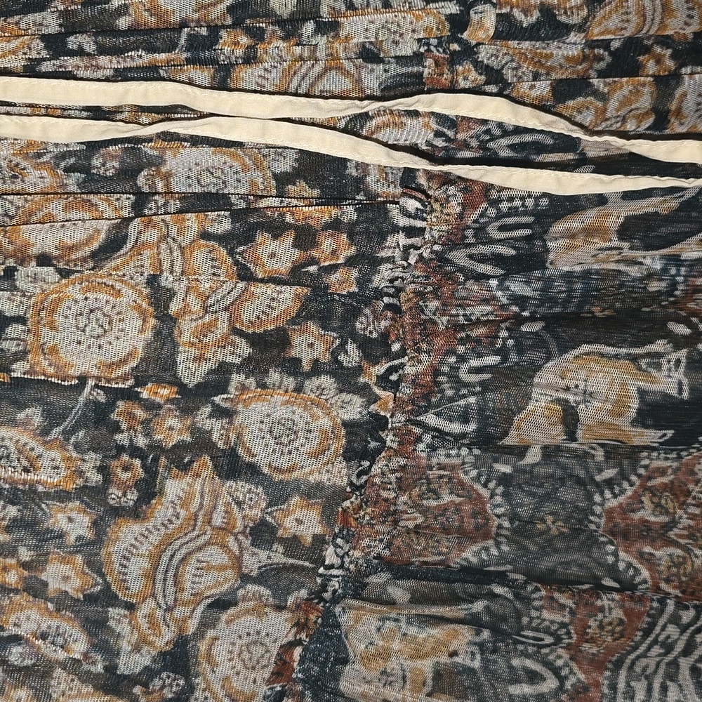 Free People The Wanderers Top Bohemian Elephant Print Maxi Dress - Picture 6 of 7